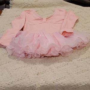 Pink chiffon leotard